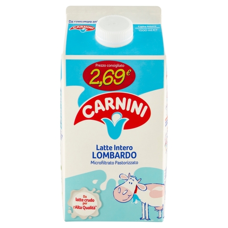 Latte Intero Lombardo Microfiltrato Pastorizzato, 1.5 l